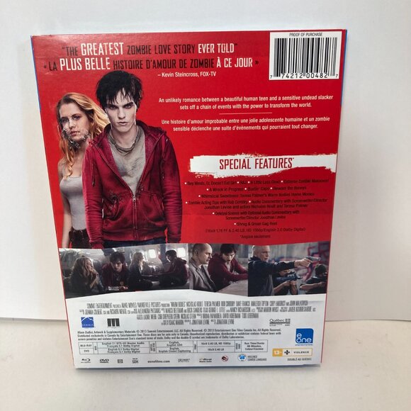 Warmbodies (Blu-Ray/DVD, 2013) New Sealed Movie Film With Cover - Picture 5 of 5